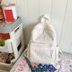 thumbnail image 5 of Mochila casual de mujer con colgante estampado floral multibolsillos para adolescentes, 5 of 8