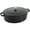Black, variant on Staub Cast Iron 6.25-qt Shallow Oval Dutch Oven - Cherry