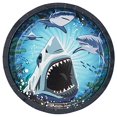 thumbnail image 2 of Circling Sharks Nautical 7" Cake Plates Birthday Party Decor Tableware 8pcs/pk, 2 of 2
