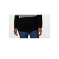 thumbnail image 3 of Karen Scott Petite Cotton Colorblocked Sweater Combo Black Size Petite XS, 3 of 6