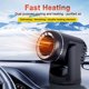 thumbnail image 1 of Calentador de coche de 12 V 150 W, calentador de coche portátil, ventilador de descongelación y desempañado de coche con calentador giratorio de 360°, para salpicadero de vehículo o coche o furgoneta esquí esquí Gafas de esquí, 1 of 5