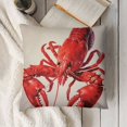 thumbnail image 3 of Lobster Home Decorative Throw Cover Case Square Standard Cases for Women Mens Girls Boy Sofa Bedroom Livingroom, 3 of 5
