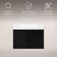 thumbnail image 3 of Ilios Innova | Lavamanos con Gabinete Flotante, Diseño Moderno Negro y Almacenamiento Funcional, 3 of 9