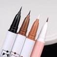 thumbnail image 5 of Delineador de ojos líquido suave y duradero, maquillaje resistente al agua, mate, negro, blanco, delineador de ojos de secado rápido, lápiz para pestañas inferiores, cosméticos para mujer( 01, 5 of 5