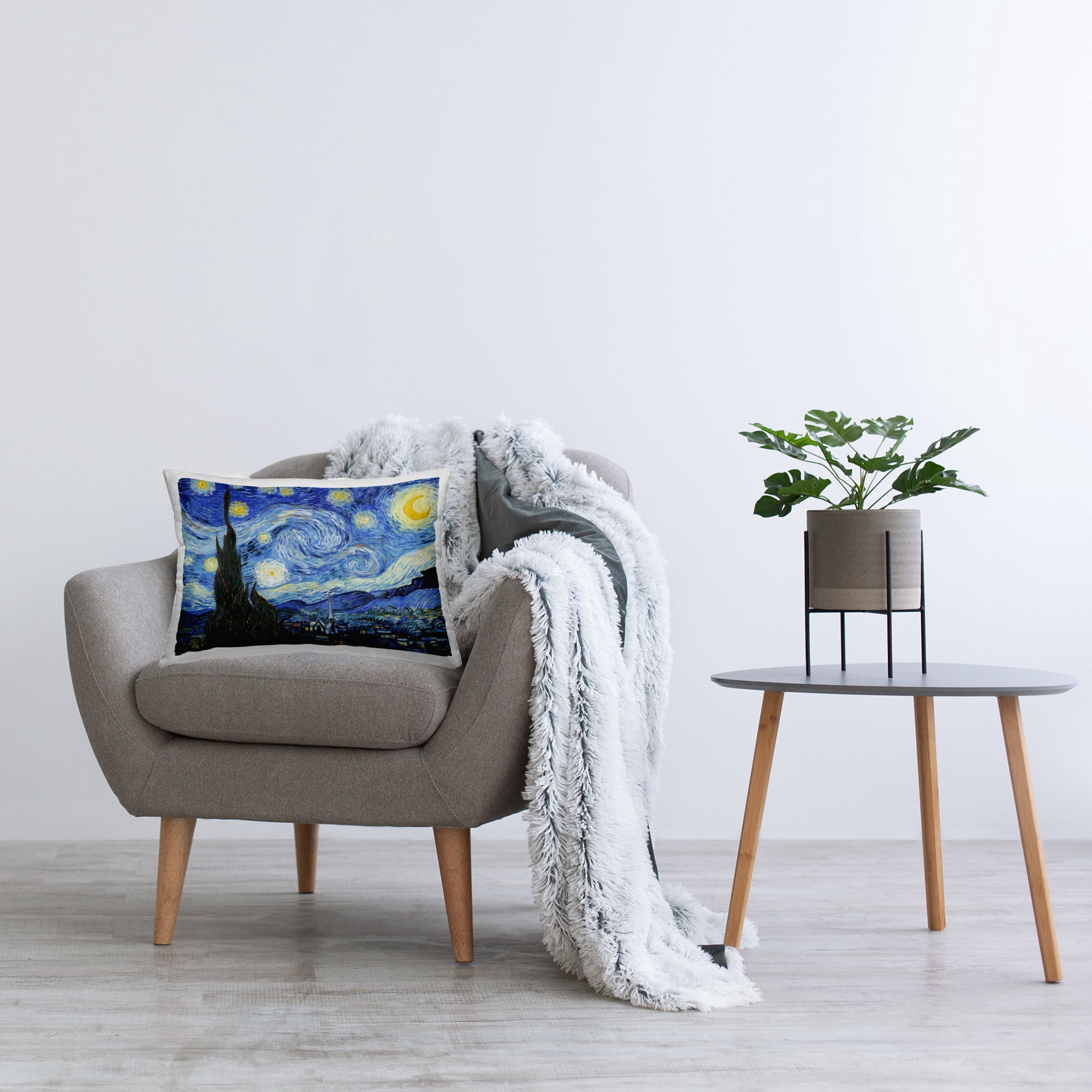 Stupell Industries Classic Swirled Sky View Decorative Printed Throw Pillow Design by Vincent Van Gogh