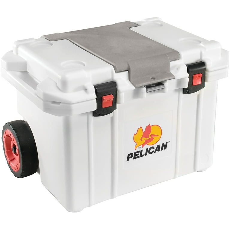 Pelican Tailgater Cooler, Wheeled, 55 Qt. - White
