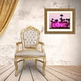 thumbnail image 3 of Carr, Hailey 24x19 Gold Ornate Wood Framed with Double Matting Museum Art Print Titled - Neon Love Palms PB, 3 of 4