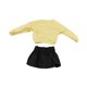 thumbnail image 4 of 1/12 Cabresco de la manga larga y falda de la falda del hombro del hombro para figuras de acción de 6 pulgadas Accesorios de ropa de muñeca BJD parte superior amarilla, 4 of 8
