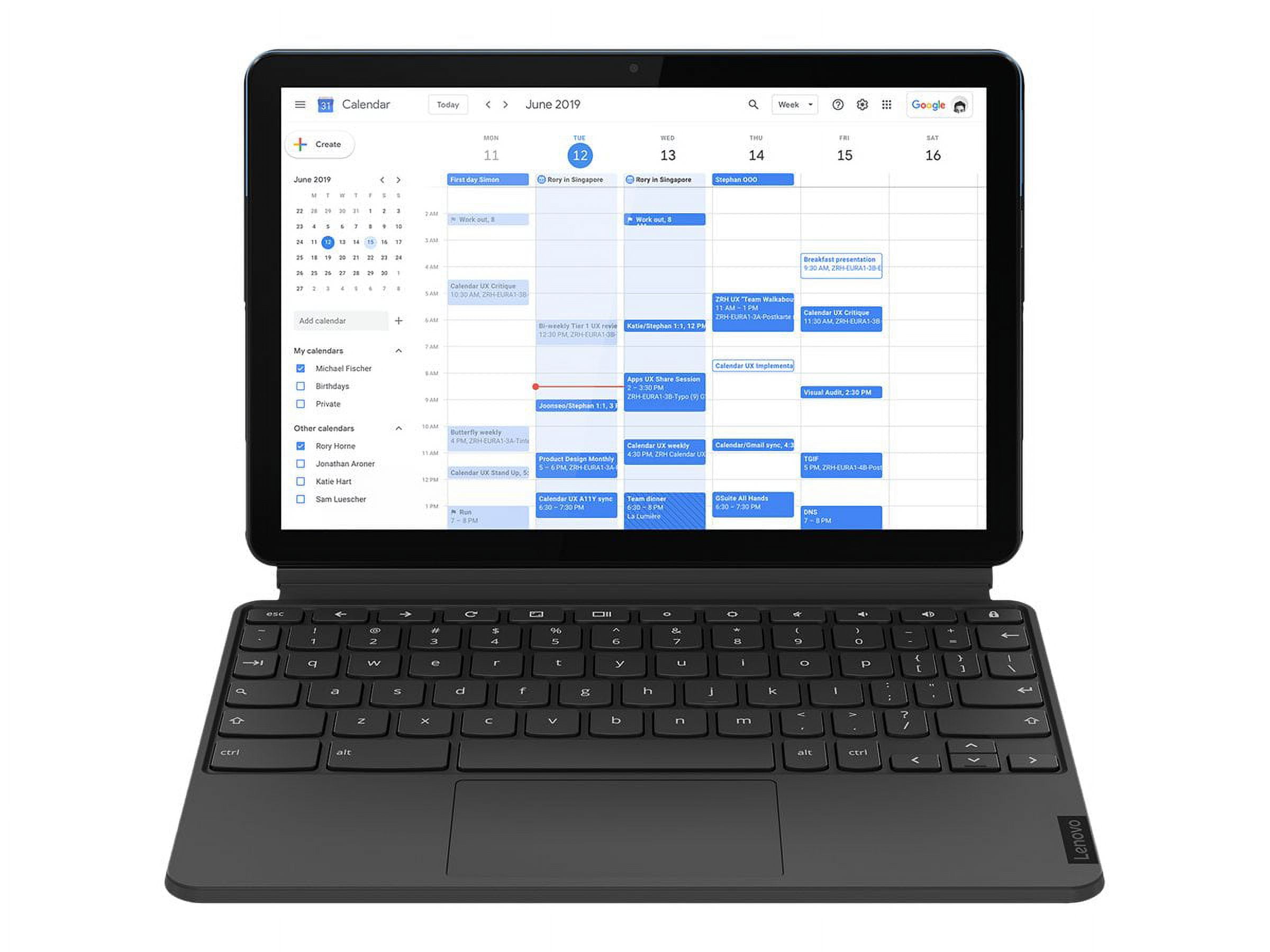 Lenovo IdeaPad Duet Chromebook ZA6F - With detachable keyboard