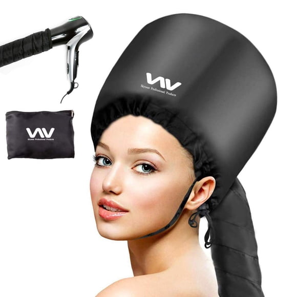 Juego de accesorios para secador de pelo con capó y capó, capó suave y ajustable con capucha para secador de pelo de mano, incluye banda para la cabeza para secar, peinar, rizar y acondicionar profund
