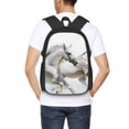 thumbnail image 5 of Balery Running White Horses Backpack for Men and Women - Durable 600D Oxford Cloth -Large Capacity, Water-Resistant School, Travel, and Hiking Bag, 5 of 7