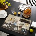 thumbnail image 3 of Texas Stars Vintage Placemats Set of 12, Bless OurHome Pots Country Wood Grain Placemats for Dining Table, Place Mats for Kitchen Tabletop, Waterproof Wipeable Dining Table Mats Set, 3 of 9