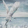 thumbnail image 3 of Pinto, Patricia 12x12 Black Modern Framed Museum Art Print Titled - Great Egret Flying, 3 of 5