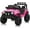 Rose Red, variant on Riedhoff 12V Kids Ride-on Truck,Dual Doors,with Remote, Spring Suspension,LED Lights - Rose Red