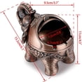 thumbnail image 2 of Cendrier Coupe-Vent Vintage avec Couvercles - Modélisation d'Éléphant Rétro, 2 of 5