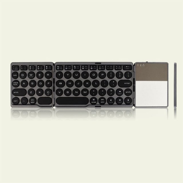 Teclado de computadora compatible con Bluetooth Teclado portátil de 64 teclas para Android IOS