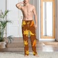 thumbnail image 2 of Fotbe Dinosaurs and Leaves Pantalones de Pijama para Hombre, Pantalones de Dormir, Pantalones de Casa con Cintura Ajustable y Bolsillos-X-Large, 2 of 6