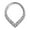 Clear, variant on Surgical Steel 16g 8mm Septum Jewelry 16 Gauge Black Cubic Zirconia Teardrop Septum Rings for Women