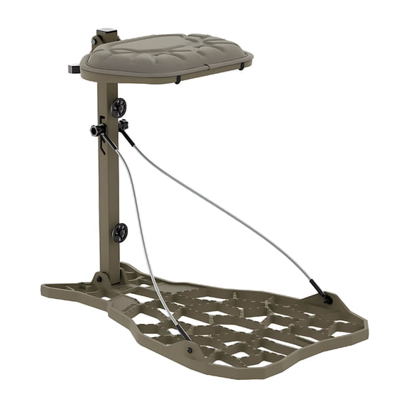 NOVIX Ultra Lightweight Helo Hang On Aluminum Adjustable Treestand, FDE Color