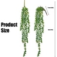 thumbnail image 2 of 3 Pcs Artificial Succulents Hanging Plants Large Fake String of Pearls Fake Plants Faux Plants Wall Greenery for Home Garden Indoor Outdoor Decorations, 2 of 7