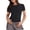 Black-A5, variant on Light Crop Top Womens Teen Girls Layering Slim Fitted Basic Tee Y2k Crew Neck Short Sleeve Trendy Tight Shirt Going Out Juniors Summer Tops Black S