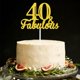 thumbnail image 4 of Cake topper KELTORA 40 y fabuloso con brillo dorado, 4 of 9
