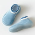 thumbnail image 2 of Ketyyh-chn99 Toddler Sock Shoes Baby Boy Girl Cartoon Warm Floor Socks Rubber Sole Shoes Blue,21, 2 of 5