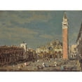 thumbnail image 2 of Emma Ciardi 18x14 Black Ornate Wood Framed Double Matted Museum Art Print Titled - Saint Mark's Square (1924), 2 of 5