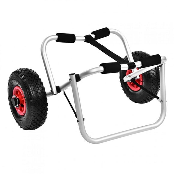 Noref Foldable Boat Kayak Carrier Canoe Dolly Tote Trolley Transport Trailer Cart Removable Wheels Kayak Accessories For Water Sports