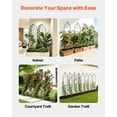 thumbnail image 6 of VEVOR Garden Trellis, 71 x 20 inch Rose Trellis, 8 Packs Garden Flower Rose Trellises with Powder-Coated Finish & Convenient Locking Design, Plant Support Trellises for Flowers, Vegetables, Roses, 6 of 9
