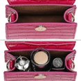 thumbnail image 5 of Mini cartera para mujer, mini bolso con estampado de cocodrilo, color rosa pequeño, 5 of 5