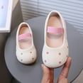 thumbnail image 3 of Mepaouo Toddler Girls Dress Shoes Little Kids Mary Janes Suede Slip on Ballet Flats for Wedding Party, 3 of 7
