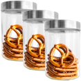 thumbnail image 1 of JS Gourmet - Set of 3 Glass Containers with Airtight Lid, 1300ml Capacity, 1 of 1