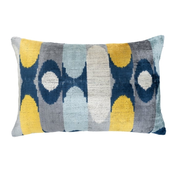 Mayfair Silk Velvet Ikat Pillow, 16" X 24" Case Only