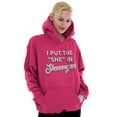 thumbnail image 3 of I Put She In Shenanigans St Patricks Hoodie Sweatshirt Women Brisco Brands X, 3 of 5