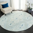thumbnail image 2 of SAFAVIEH Wyndham Pompeii Damask Wool Runner Rug, Blue/Ivory, 2'3" x 11', 2 of 10