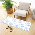 thumbnail image 6 of Dailycode Cute Blue Cat Bathroom Rugs Non Slip Absorbent Soft Plush Quick Dry Bath Mat, 39"x20", 6 of 8