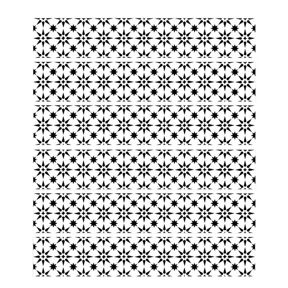 Hemoton 6pcs Peel and Stick Tile Backsplash Stair Riser Decals DIY Tile
