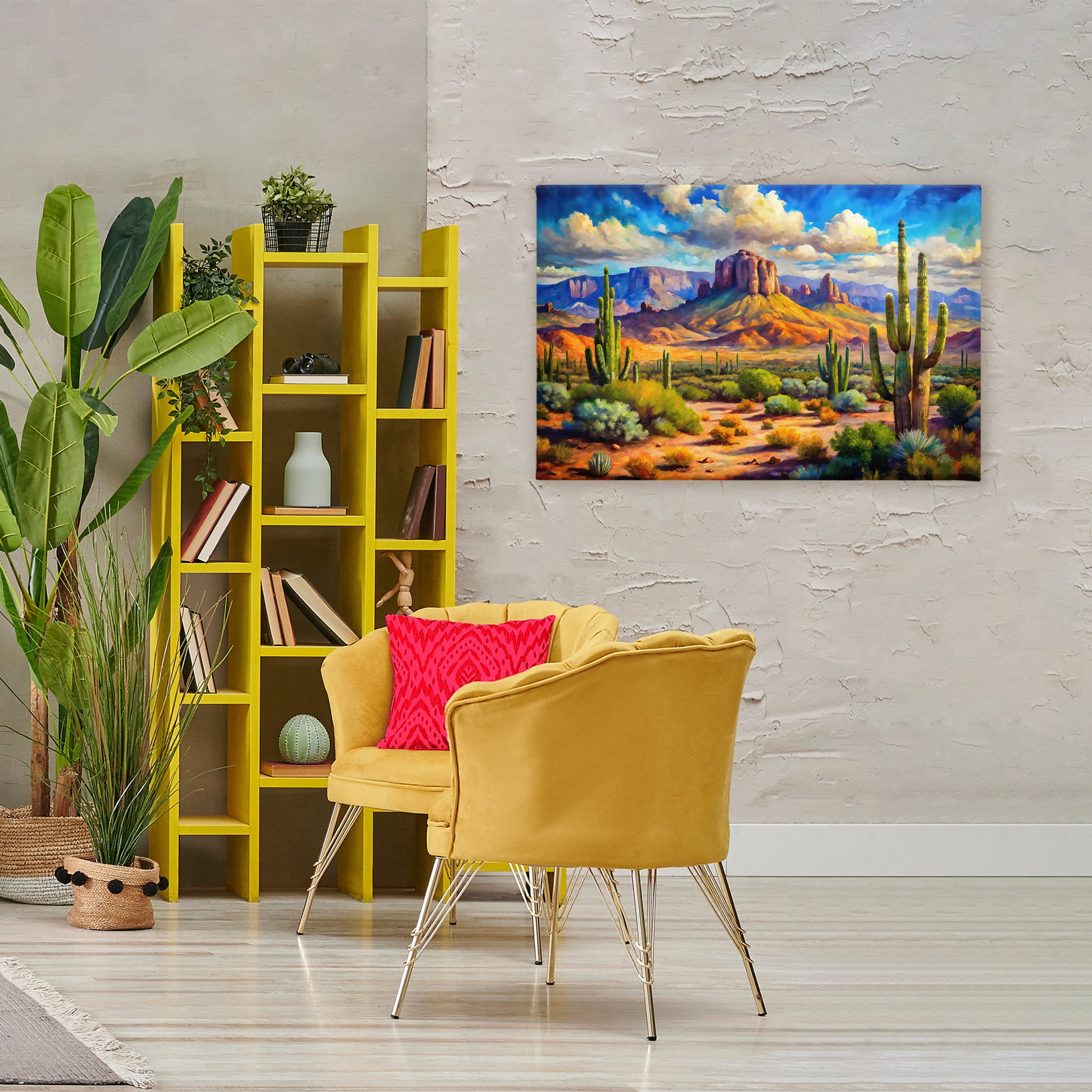 Stupell Industries Majestic Saguaro Desert Landscape Canvas Wall Art, design by Creative Studio