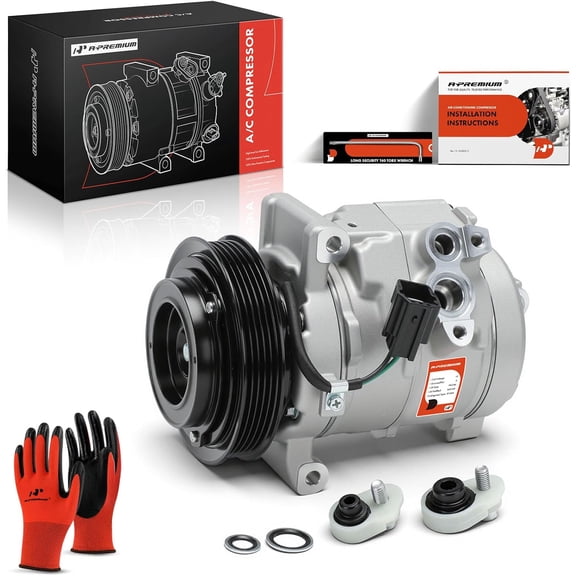 A-Premium Air Conditioner AC Compressor with Clutch Compatible with Chevrolet Captiva Sport 2011-2015 & Saturn Vue 2010, 2.4L 3.5L