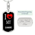 thumbnail image 2 of Canure Bird Lover Keyring Keychain Stainless Steel or 18k Gold, 2 of 10