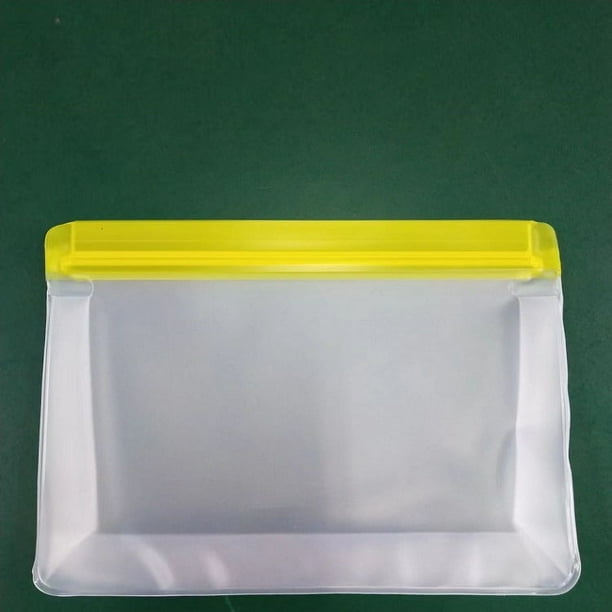 Bolsa de conservación de alimentos de PEVA transparente esmerilada para almacenar refrigerios, bolsa sellada para almacenar alimentos congelados en el refrigerador
