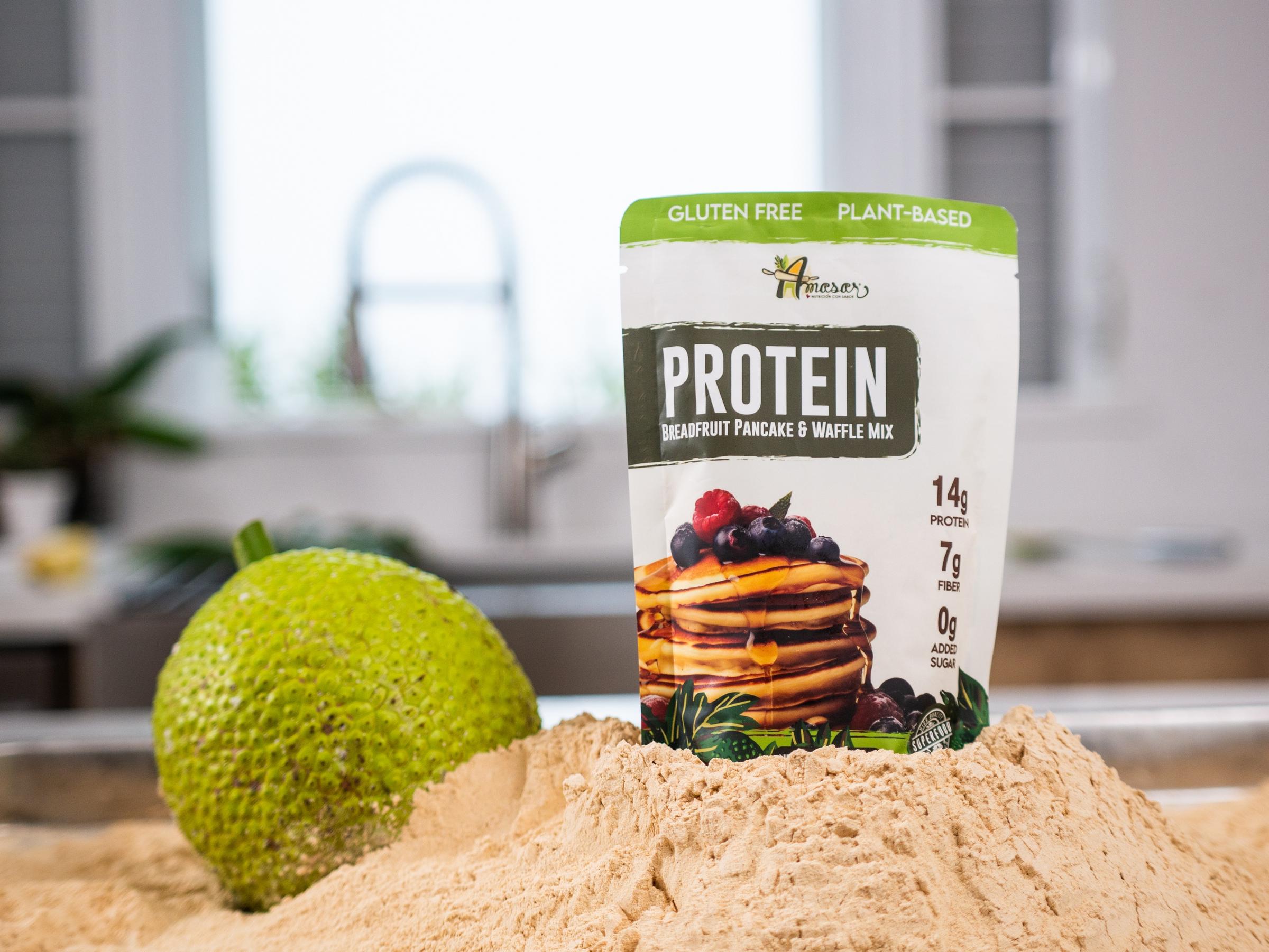 (2 pack) Amasar All Purpose Breadfruit Mix Powder Flour 24oz Individual Bag Gluten Free No Sugar Added