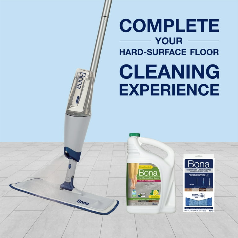 Bona Spray Mop Air with Lemon Mint, Lightweight Multi-Surface