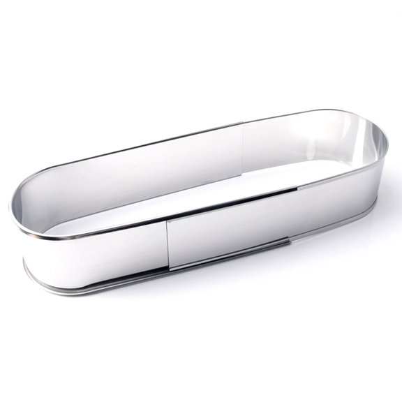 Extendable Non-Stick Metal Oval Mousse Tarts Ring - DIY Cake Mold - Bakeware