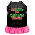 thumbnail image 3 of Mirage Pet Too Cute for Ugly Sweaters Screen Print Dog Dress Black XXL, 3 of 5