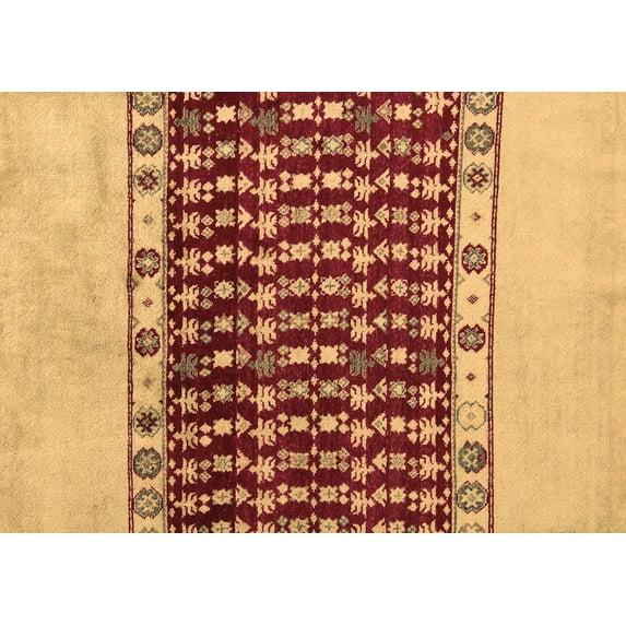 Ahgly Company Indoor Rectangle Abstract Brown Modern Area Rugs, 5' x 7'
