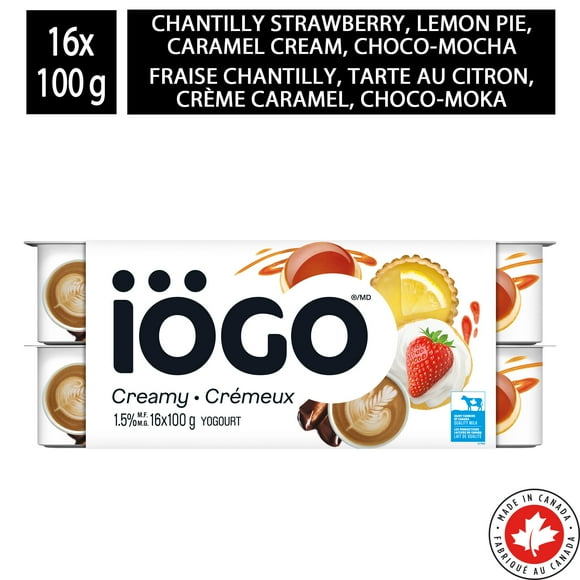 iÖGO Pots de yogourt Desserts 1,5 % 100g