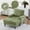 Olive Green, variant on 49" Chenille Fabric Butacas Para Sala Couch, Comfy Small Chair with Wide Seat, Reading Nook Chair with Side Pockets for Living Spaces Offices, Mustard yellow