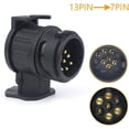 thumbnail image 1 of High-Quality Caravan Towing Socket, Easy Installation For Various Vehicles And Trailer Equipment, Euro Style Plug Adapter With Stable Connections, Ideal For Business Vehicles, Rvs, Ships, 1 of 5